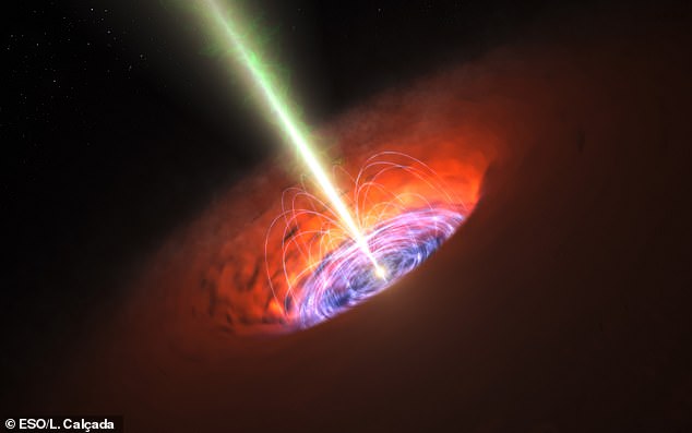 Black holes act as intense sources of gravity that suck in surrounding dust and gas, as well as planets and even other black holes (artistic rendering)