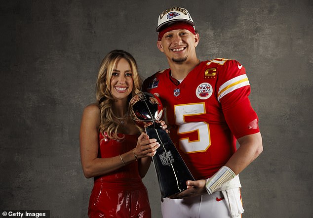 Brittany Mahomes has paid tribute to her husband in a heartfelt social media post