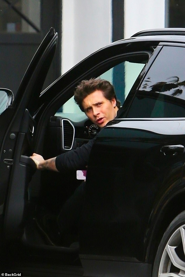 Brooklyn Beckham became involved in a parking dispute on Sunday while trying to park his car in West Hollywood.