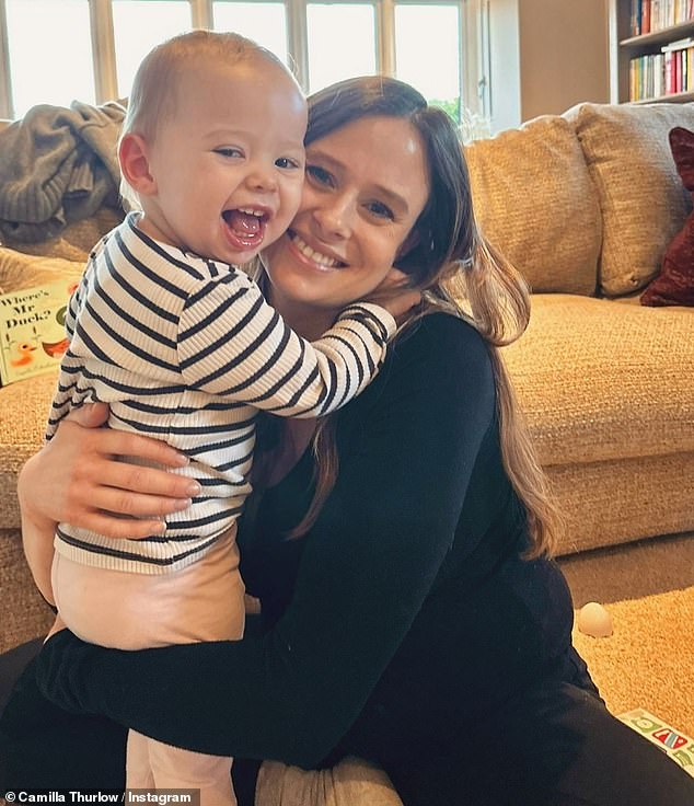 Camilla Thurlow has revealed her 20-month-old daughter Nora has just started crawling and opened up about the difficulties of her slower development.
