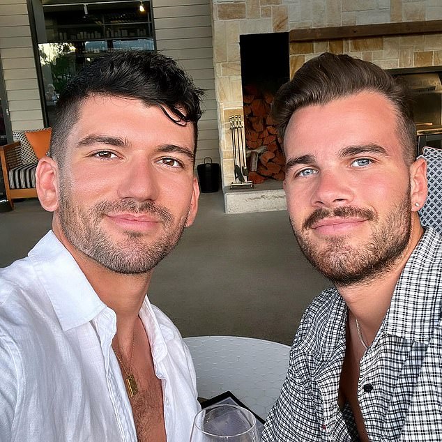 Former Channel 10 presenter Jesse Baird (right) and his boyfriend Luke Davies (left) were allegedly shot dead by Baird's former partner and police officer Beau Lamarre-Condon.
