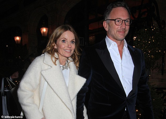 Christian Horner insisted Thursday that he retains the full support of his wife, Geri Halliwell (left).