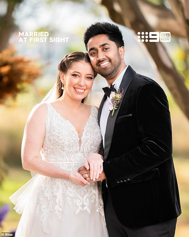 Married At First Sight girlfriend Natalie Parham abruptly quit the Channel Nine dating show last week after failing to find a connection with her husband Collins Christian.  Both in the photo