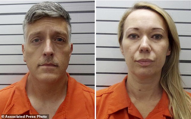 Jon and Carie Hallford face 250 charges of forgery, theft, money laundering and abuse of a corpse after nearly 200 decomposing bodies were discovered at their funeral home.
