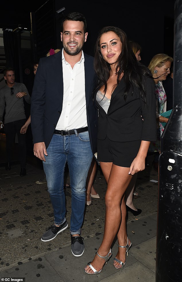 Ricky was previously engaged to Geordie Shore's Marnie Simpson, who has since married her new boyfriend Casey Johnson (pictured together in 2015).