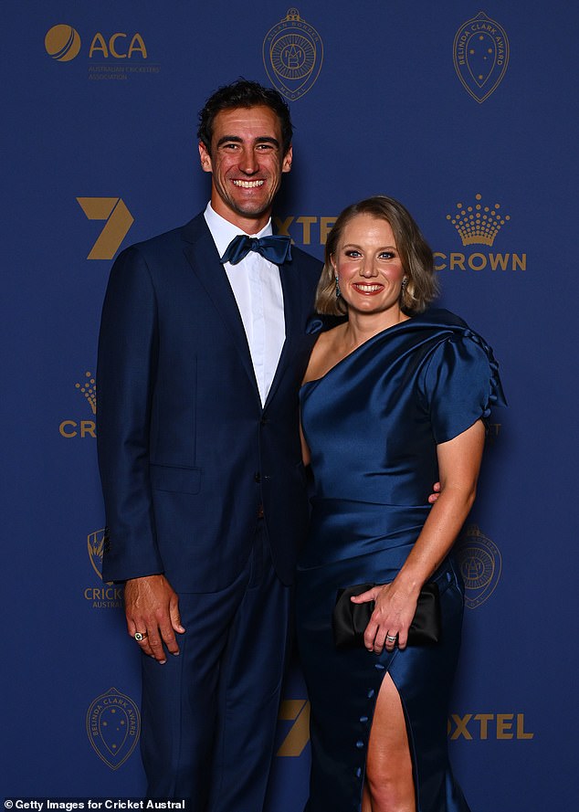 They are the power couple of world cricket, and Alyssa Healy and Mitchell Starc now share a Test batting record that may never be surpassed.