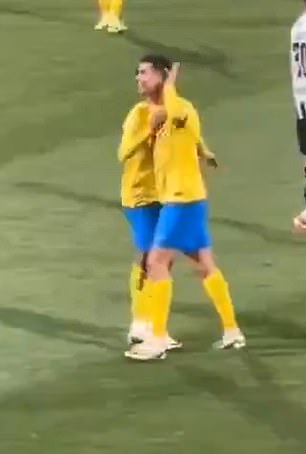 After home fans taunted him with Messi chants, Ronaldo appeared to make an obscene gesture.