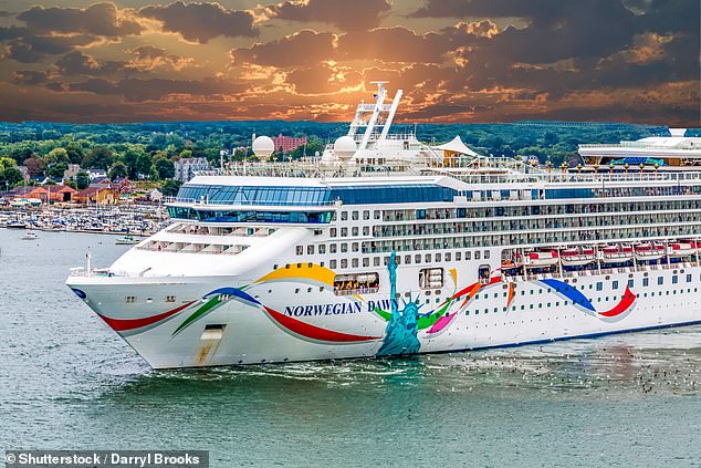 The Norwegian Dawn, which has made a 12-day cruise through southern Africa (archive image)