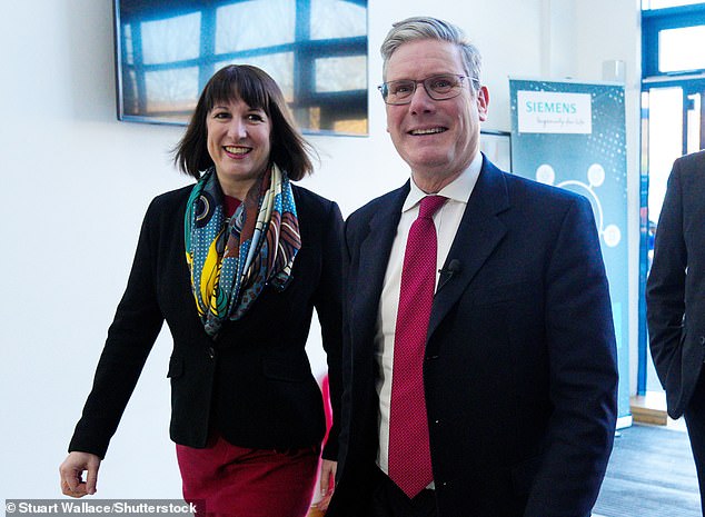 Labour's shadow chancellor Rachel Reeves (left) is spoken of as one of her party's brightest stars.  Chat to any of Sir Keir Starmer's team (right), and they will talk about her in almost reverential tones.
