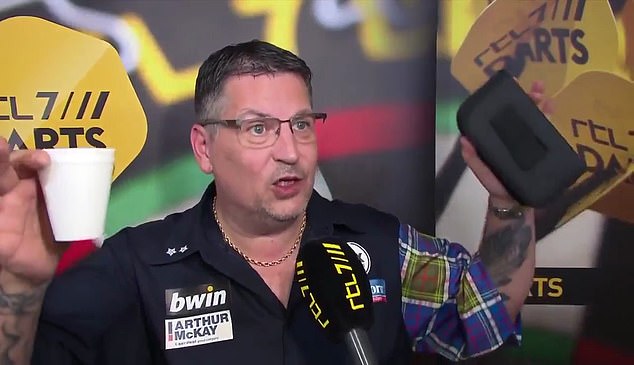 Gary Anderson strongly denied farting on stage during a match against Wesley Harms in 2018.