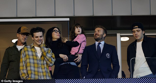 Messi watched from the stands alongside Hollywood stars Liv Tyler and Edward Norton.