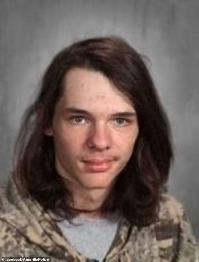 Otis Edlund (pictured) and Quintin Wyrick, both 16 years old, are believed to have traveled more than 1,400 miles from Lander, WY to League City, near Houston, TX, while armed.