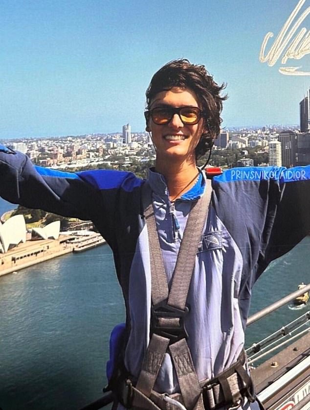 Count Nikolai de Monpezat may have joined his aunt Princess Mary and cousins ​​Prince Vincent and Princess Josephine when they visited Sydney on a whirlwind trip this week (pictured on the climb to the bridge Sydney this week).