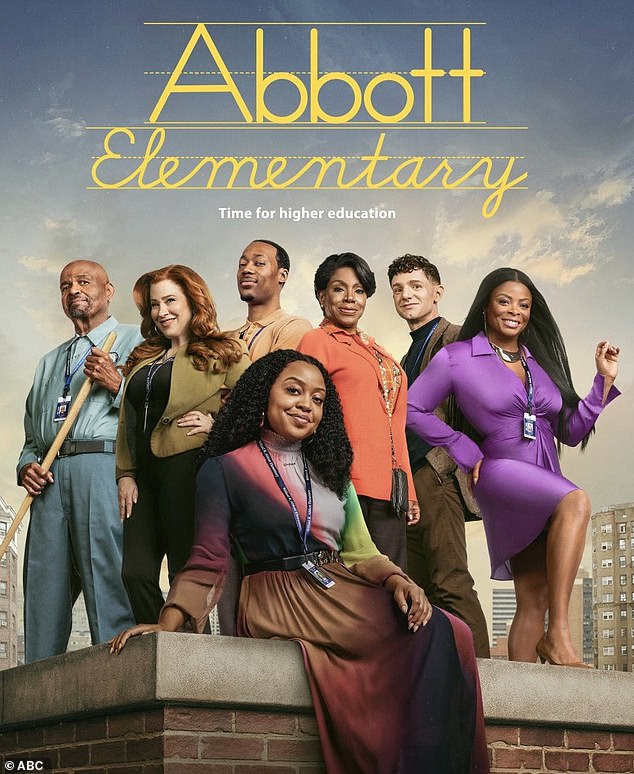 American mockumentary Abbott Elementary, starring Quinta Brunson (middle), has achieved an unbeatable 100 percent score on Rotten Tomato.