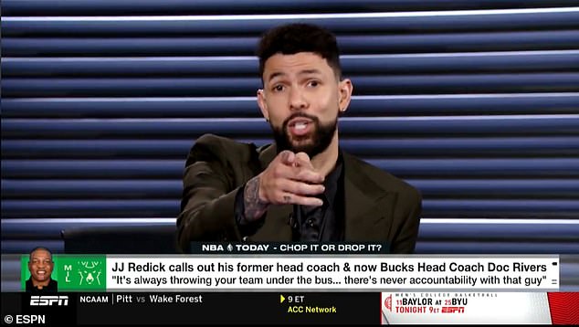 Austin Rivers defended his father Doc after JJ Redick accused him of not being accountable