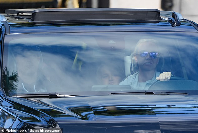 Vanessa Trump, 46, was accompanied by a former Secret Service agent while driving in West Palm Beach, Florida, on Tuesday, exclusive photos from DailyMail.com show.