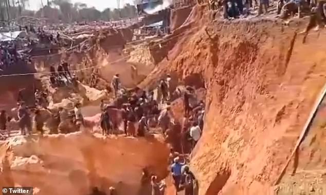 At least 30 Venezuelans are feared dead after a 114-foot-deep unauthorized gold mine collapsed, trapping more than 100 men inside.