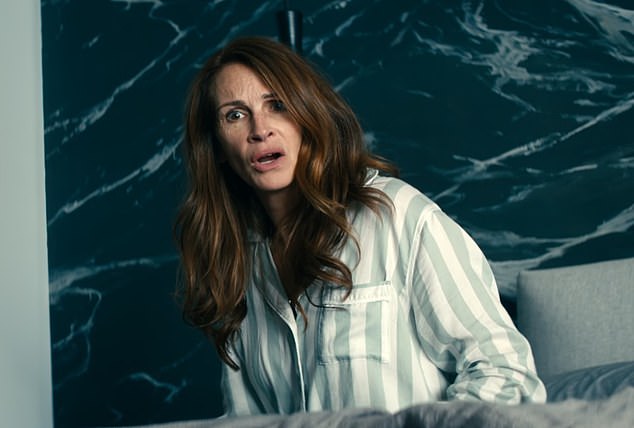 Julia Roberts begged filming to end because she couldn't bear another take of the stomach ache moment in Netflix hit Leave The World Behind.