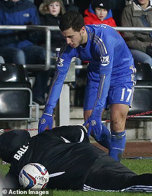 Hazard was sent off during Chelsea's EFL Cup semi-final match at Swansea after he appeared to kick Morgan, although the ball boy did not realize it was the Belgian playmaker.