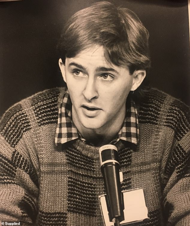 The Labor leader is pictured in 1986 at the National Labor Youth Conference in Hobart when he was 23 years old.