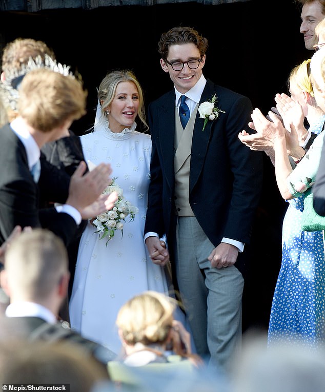 Ellie and Caspar married in August 2019 at York Minster with A-list guests including Sienna Miller, Orlando Bloom and Katy Perry.