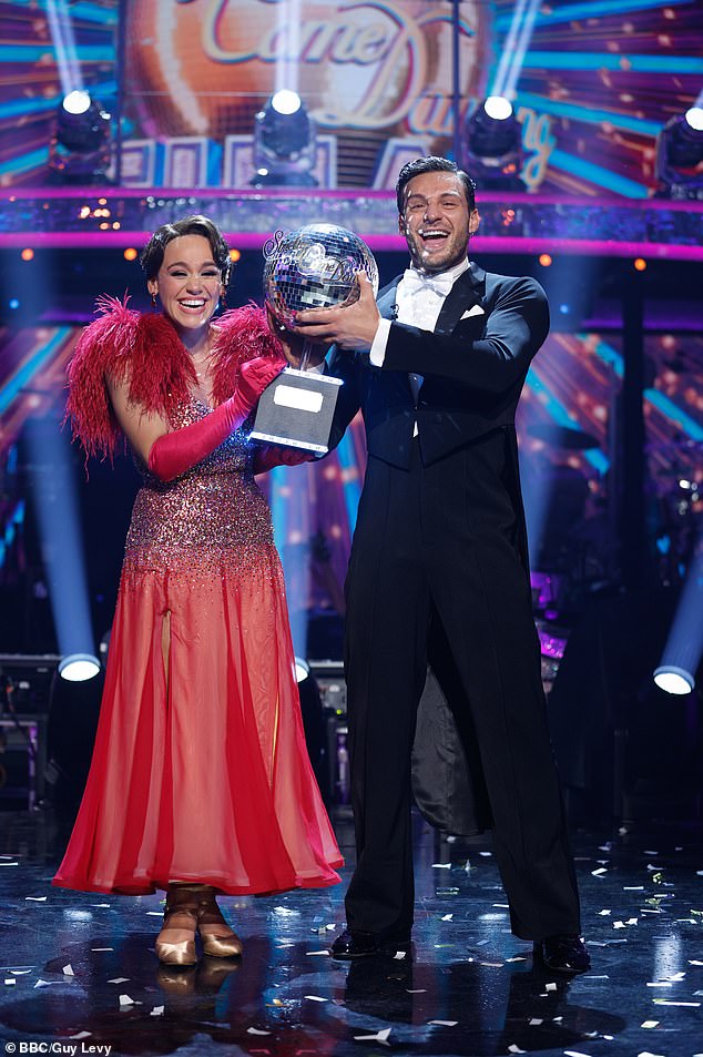 Actress Ellie, 22, triumphed in the BBC ballroom dancing competition with fellow professional dancer Vito Coppola in December last year (Ellie and Vito pictured during the Strictly final).
