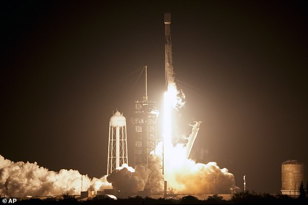Elon Musk's SpaceX successfully launched a rocket in the early hours of Thursday morning from the Kennedy Space Center, kicking off the first American lunar landing mission since 1972.