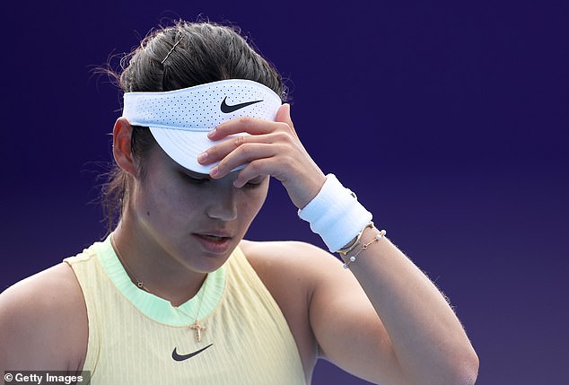 Emma Raducanu admits she was ‘struggling with EVERYTHING’ during Qatar Open first-round defeat – and is ‘finding it hard to get used to the tour schedule’ again after her injury return