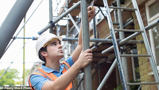 One scaffolder said he earns $3,000 a week after taxes (file image pictured)