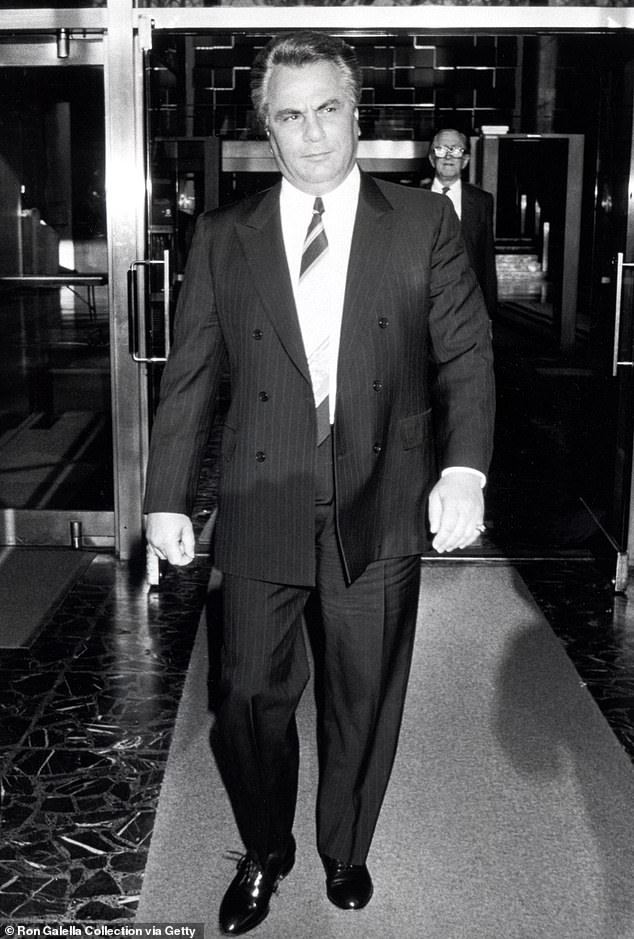 Pictured: Mob boss John Gotti was the head of the Gambino Crime family in New York.