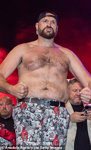 Tyson Fury had the biggest weight of his career when he faced Francis Ngannou