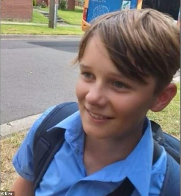 Kye Duclos (pictured) was walking home from school when he was hit at the intersection of Police Road and Hansworth Street in Mulgrave, shortly after 4.30pm.