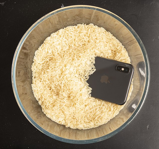 One of the most popular misconceptions is that rice will dry out a wet iPhone.  Apple warns against this, saying that grains can seep into the phone and damage it.