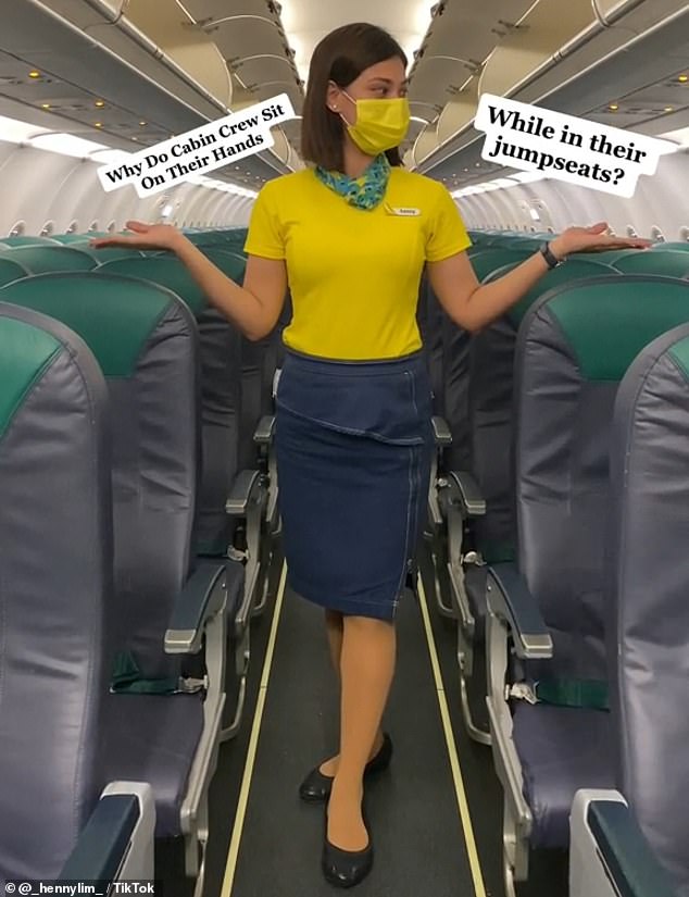 Stewardess Henny Lim works for Cebu Pacific, based in the Philippines