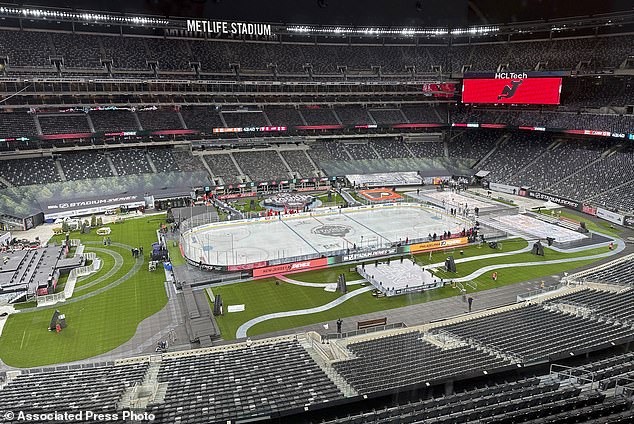 The teams are scheduled to meet in the NHL Stadium Series at MetLife Stadium.