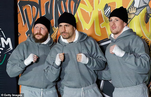Philadelphia Flyers players dressed up as Rocky Balboa before Saturday's game.