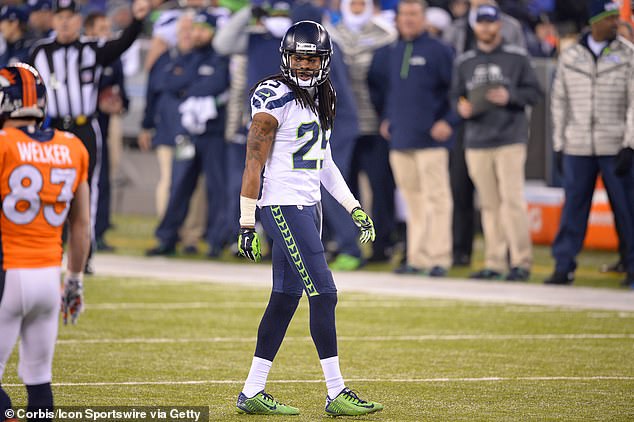 Sherman, a cornerback, won the Super Bowl with the Seattle Seahawk in 2014.