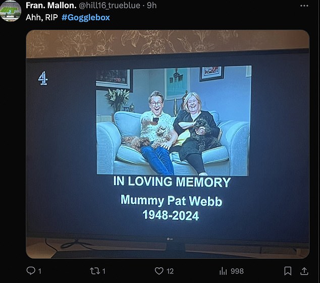 Fans were left emotional after the heartfelt note and took to Twitter to pay tribute and remember the show's beloved star.