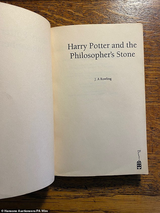 A proof copy of the first Harry Potter novel that was purchased for pennies at a second-hand bookstore nearly 30 years ago has sold at auction for $13,900.