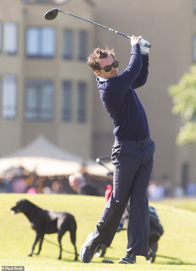 Harry Styles certainly spares no expense when it comes to pursuing his hobbies - he is said to have joined a £92,000-a-year golf club (Harry pictured in May last year).