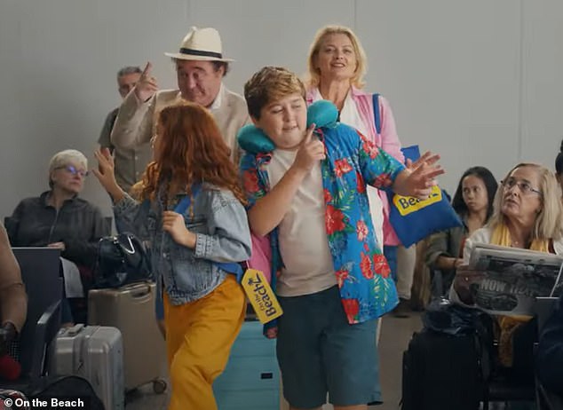 The advert, voiced by Paddy McGuinness, promotes On The Beach's free airport lounge access with four and five star holidays and shows a family of four walking through an airport to a lounge with swagger, enjoying a meal and then running around with delight. To a beach