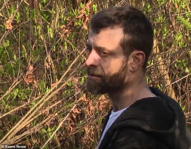 Steven Irwin, who is homeless, faces criminal charges for digging up parts of the hillside of a Seattle city park with an excavator and then building a cabin.
