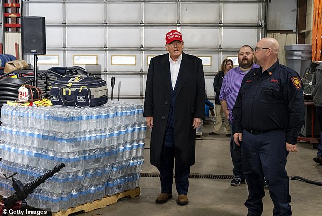 Former President Donald Trump delivered water and extensive media attention to the people of East Palestine, Ohio, on February 22 of last year.
