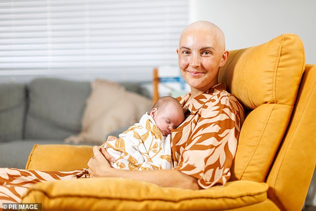 She is undergoing four months of chemotherapy because the tumor was a hypercalcemic type ovarian small cell carcinoma, one of the most dangerous forms of ovarian cancer.