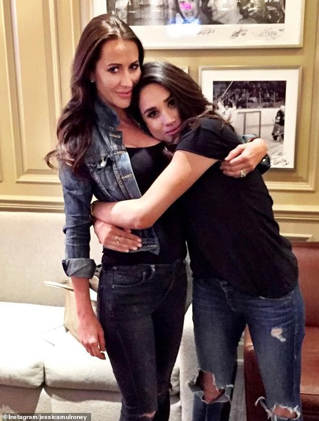 Meghan Markle and her best friend, Jessica Mulroney, photographed in 2016, when the duchess was still living in Canada.