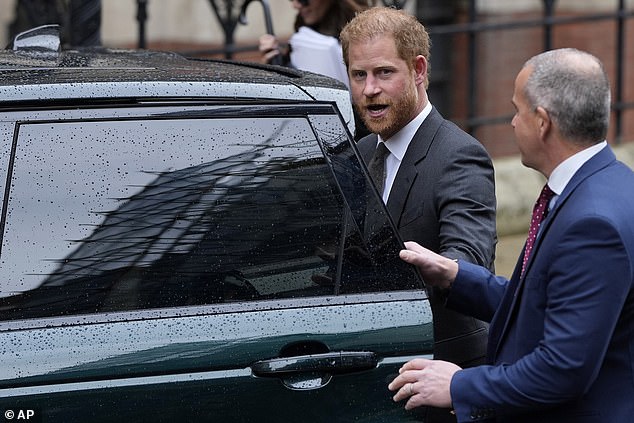Prince Harry (pictured last March outside the High Court) has vowed to appeal after losing a High Court battle with the Home Office over the downgrading of his police protection.