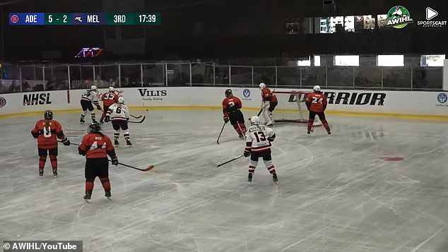 Most of the victims had attended or played in an Australian Women's Ice Hockey League match between the Melbourne Ice and local team Adelaide Rush (pictured) at Thebarton Stadium on Saturday afternoon when they were rushed to the hospital.