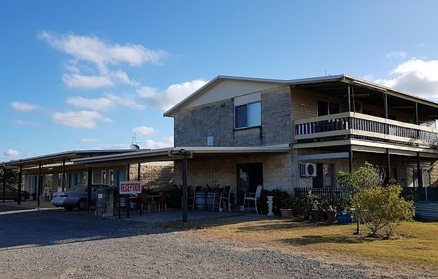 Police shot dead a man during a drug raid at the Country View Motel in Ilbilbie (pictured), south of McKay, on Monday morning.