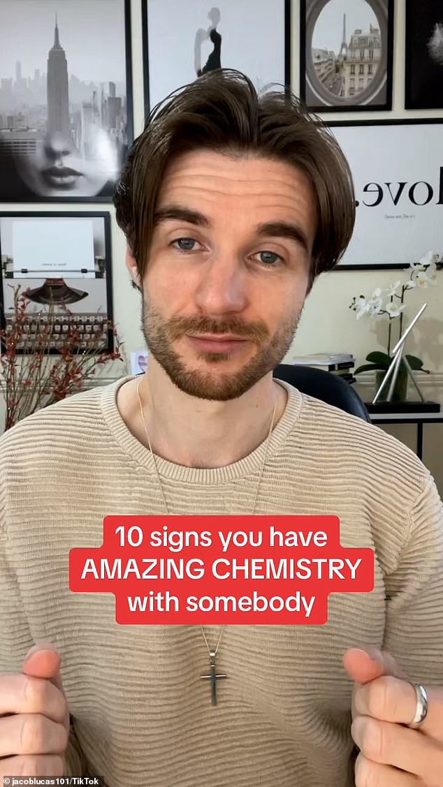 Dating coach Jacob Lucas has revealed 10 signs you have amazing chemistry with someone, and some of them may surprise you.