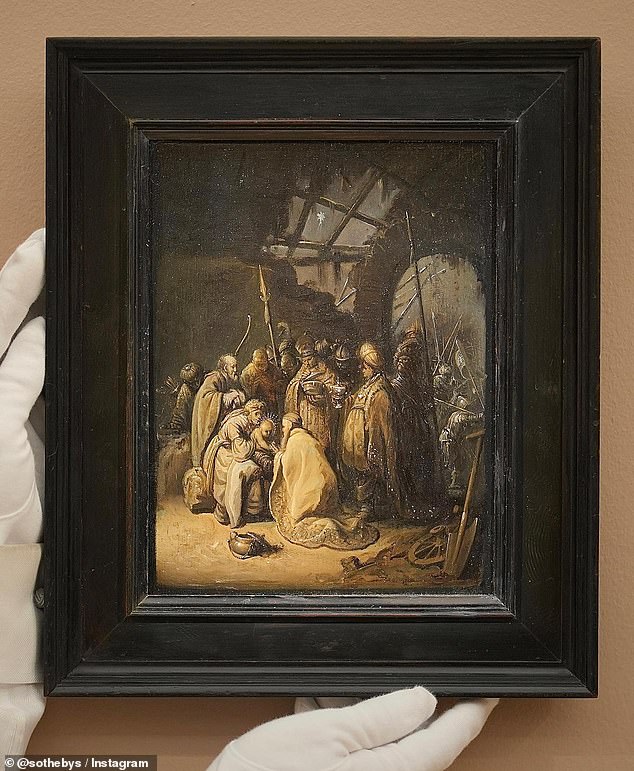 The oil painting called The Adoration of Kings, originally valued at $14,000 two years ago, sold for nearly $14 million at a Sotheby's auction after collectors discovered a surprising secret about it.